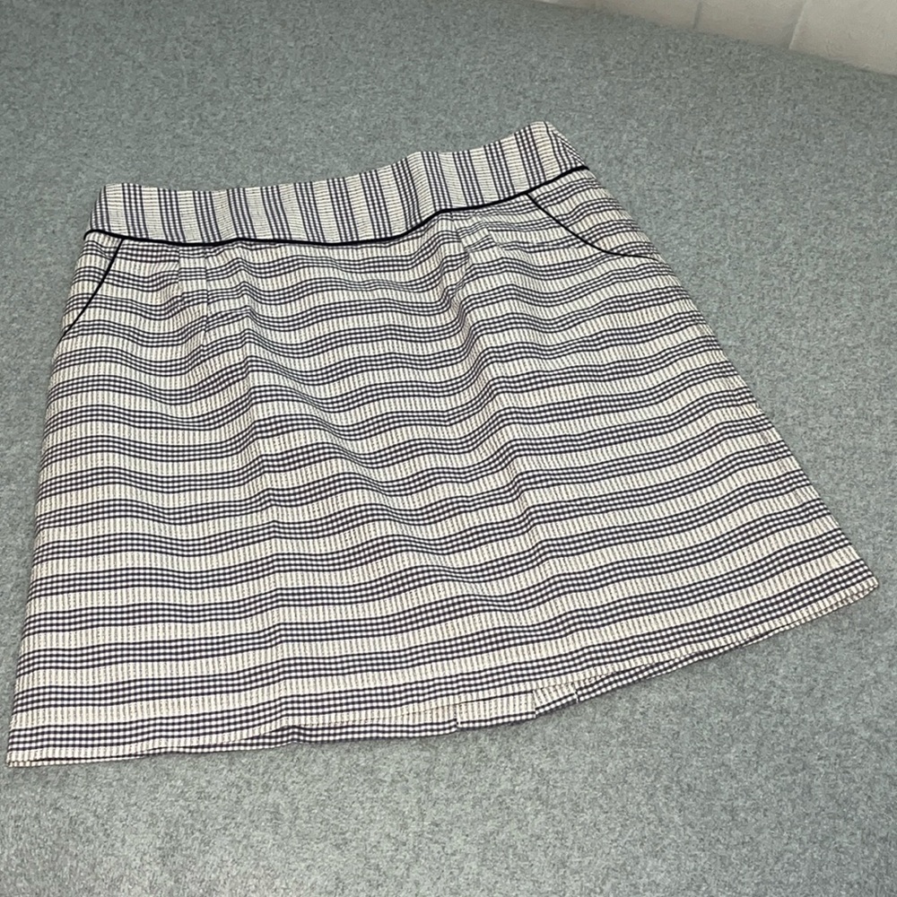Anthropologie Skirt Size 8 Edme & Esyllte Gingham Stripe Academia Preppy